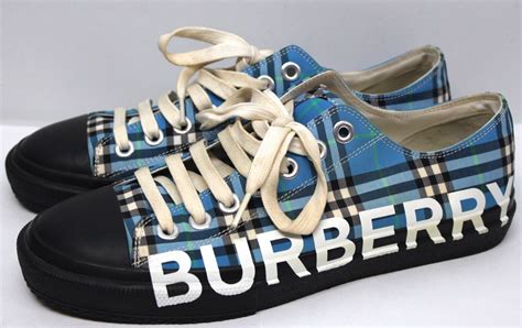 burberry blue check larkhall sneakers|Burberry Men's Larkhall Logo Vintage Check Low Top Sneakers .